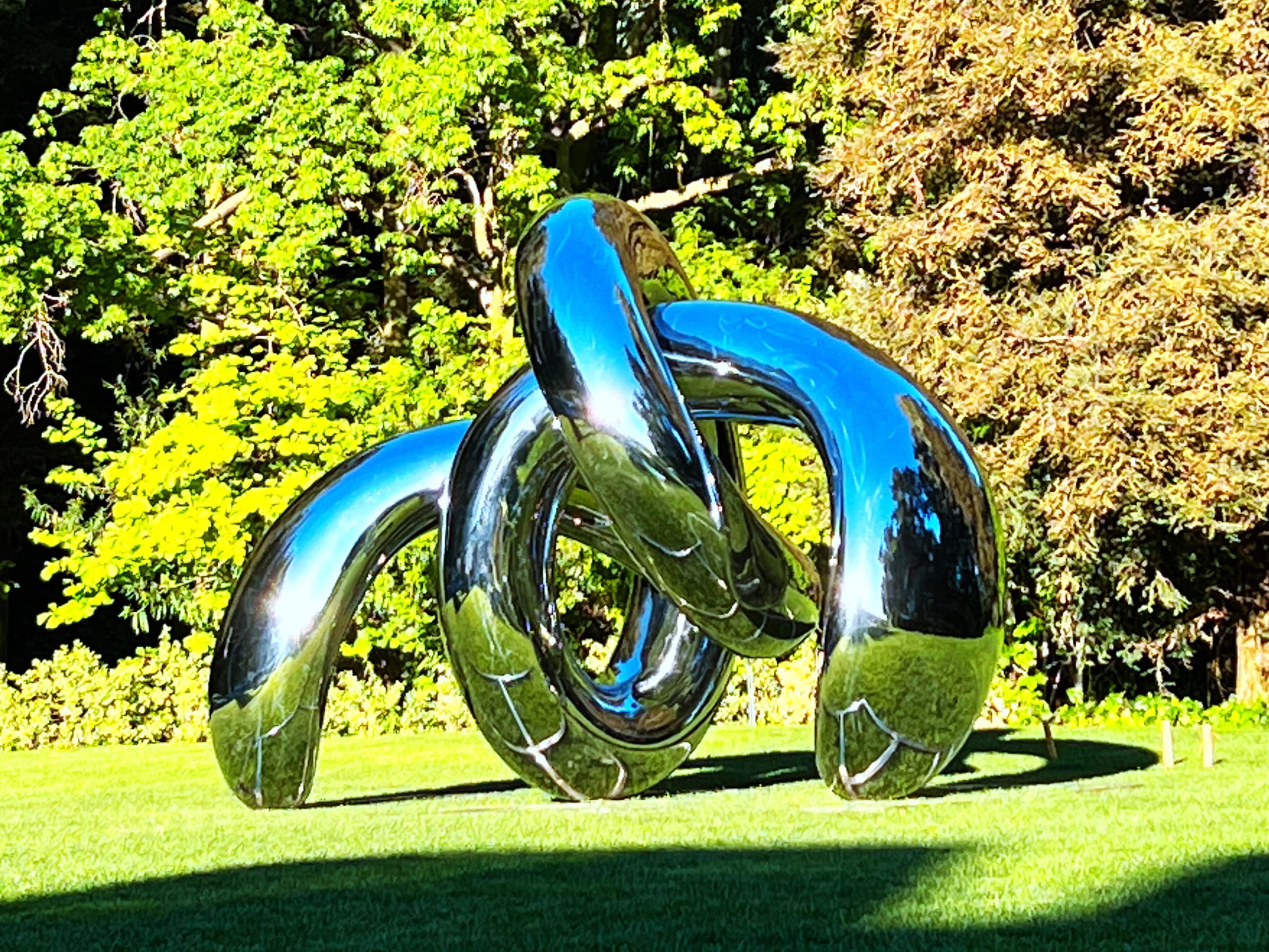 Mirror Polished Stainless Steel Outdoor Sculpture-Crab