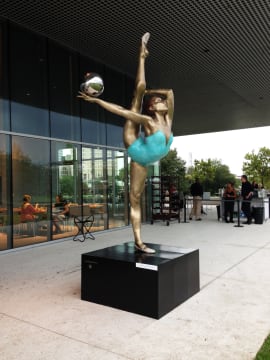 Monumental Fire and Harmony, 2015 Patinated Bronze and Stainless Steel Dimensions (inches): 120 H x 46 W x 28 D Currently on exhibit at Tampa Museum of Art