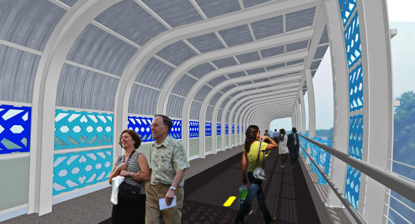 Pedestrian Walkway Rendering Rendering by Vicki Scuri