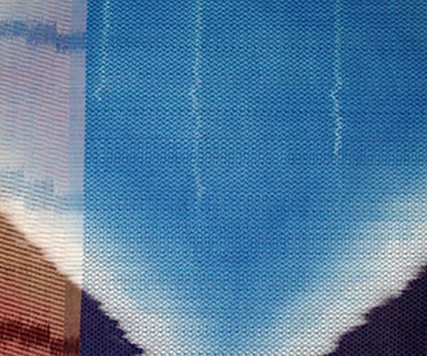 Approach, a dyed and woven textile in the HSFCA Art in Public Places Collection
