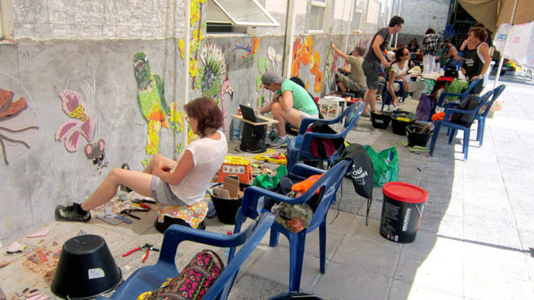 Chile Urban Mosaic Intervention