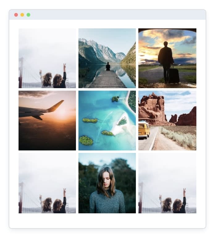 Instagram風のグリッドをcSSで実現する