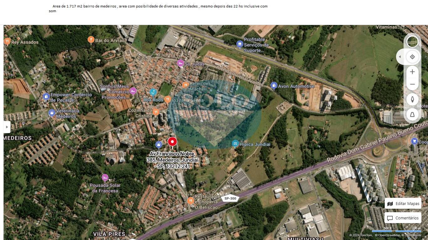 Terreno à venda Jundiaí SP 1.717m2 - Referência 003