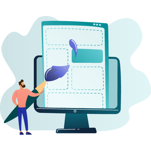 Frontend illustration Frontend illustration