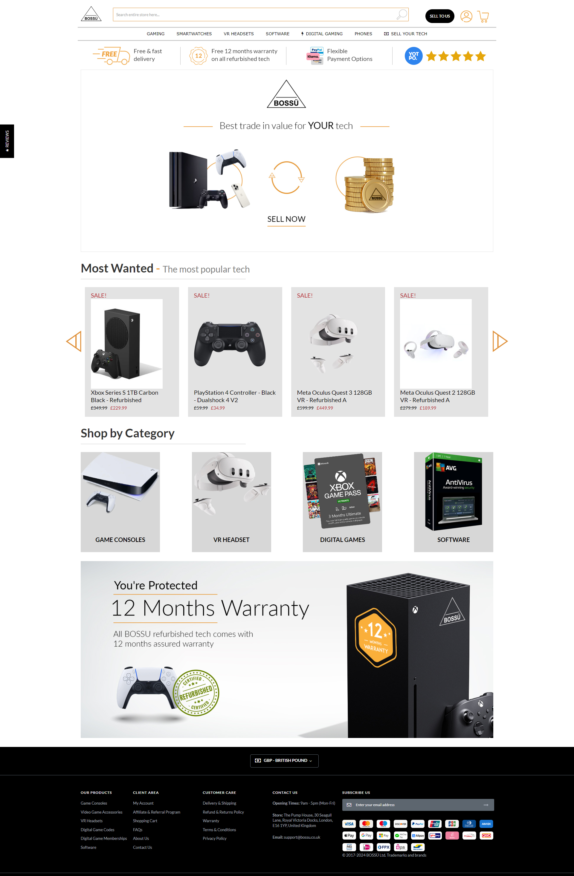 Bossustore Portfolio – Designed by Codebeans