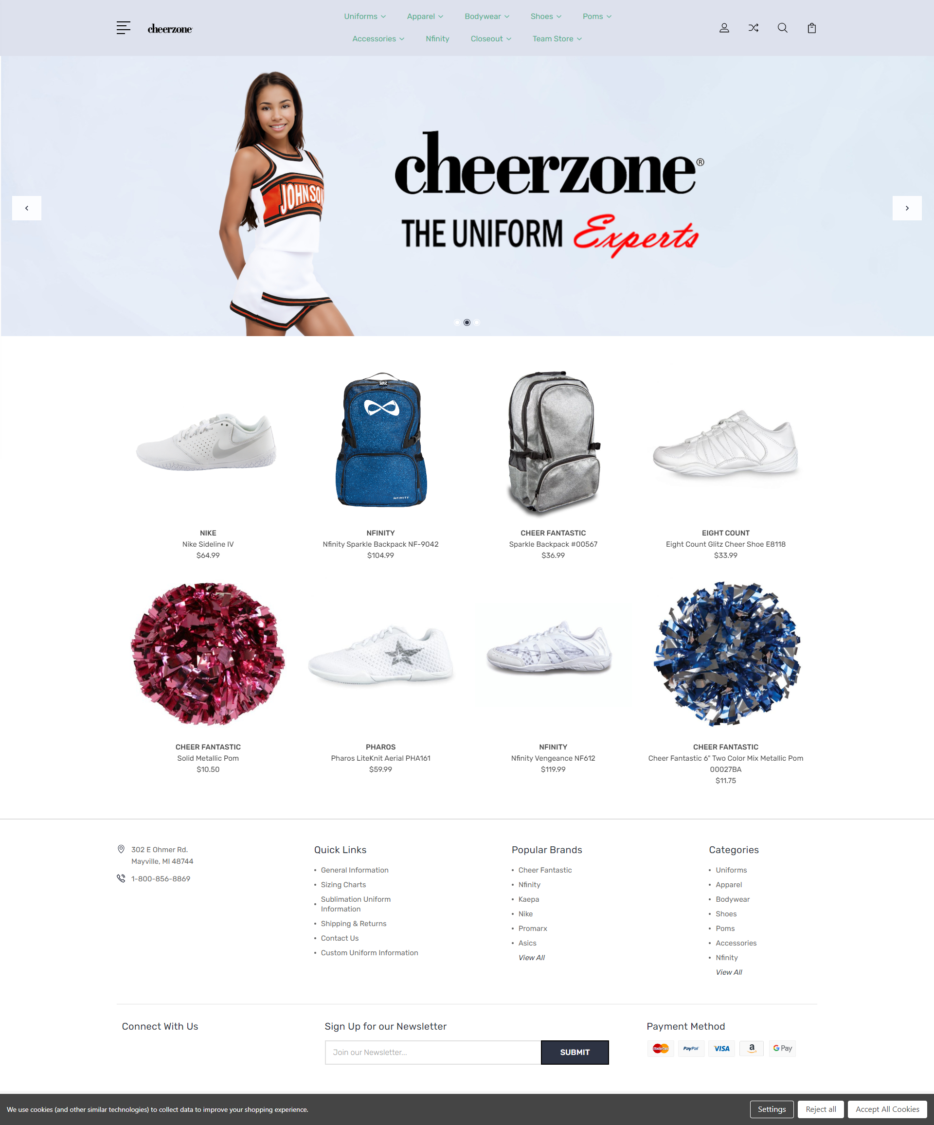 Cheerzone Portfolio – Designed by Codebeans