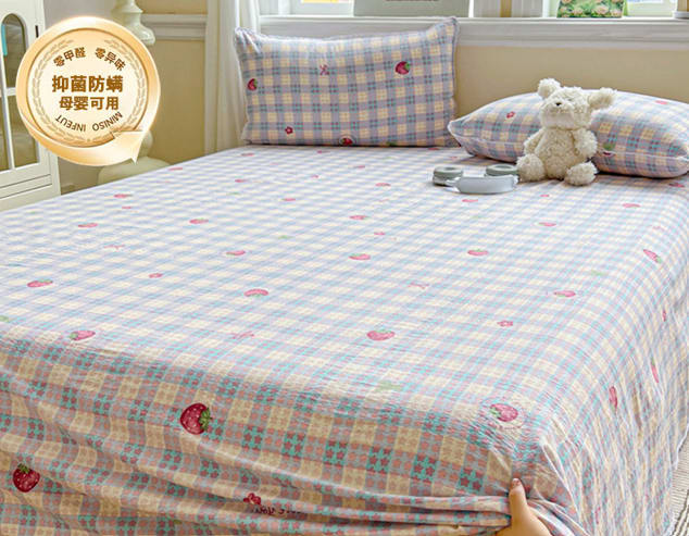 Laced Bed Sheet Set 3pc- Sakura Fragrance thumbnail 2