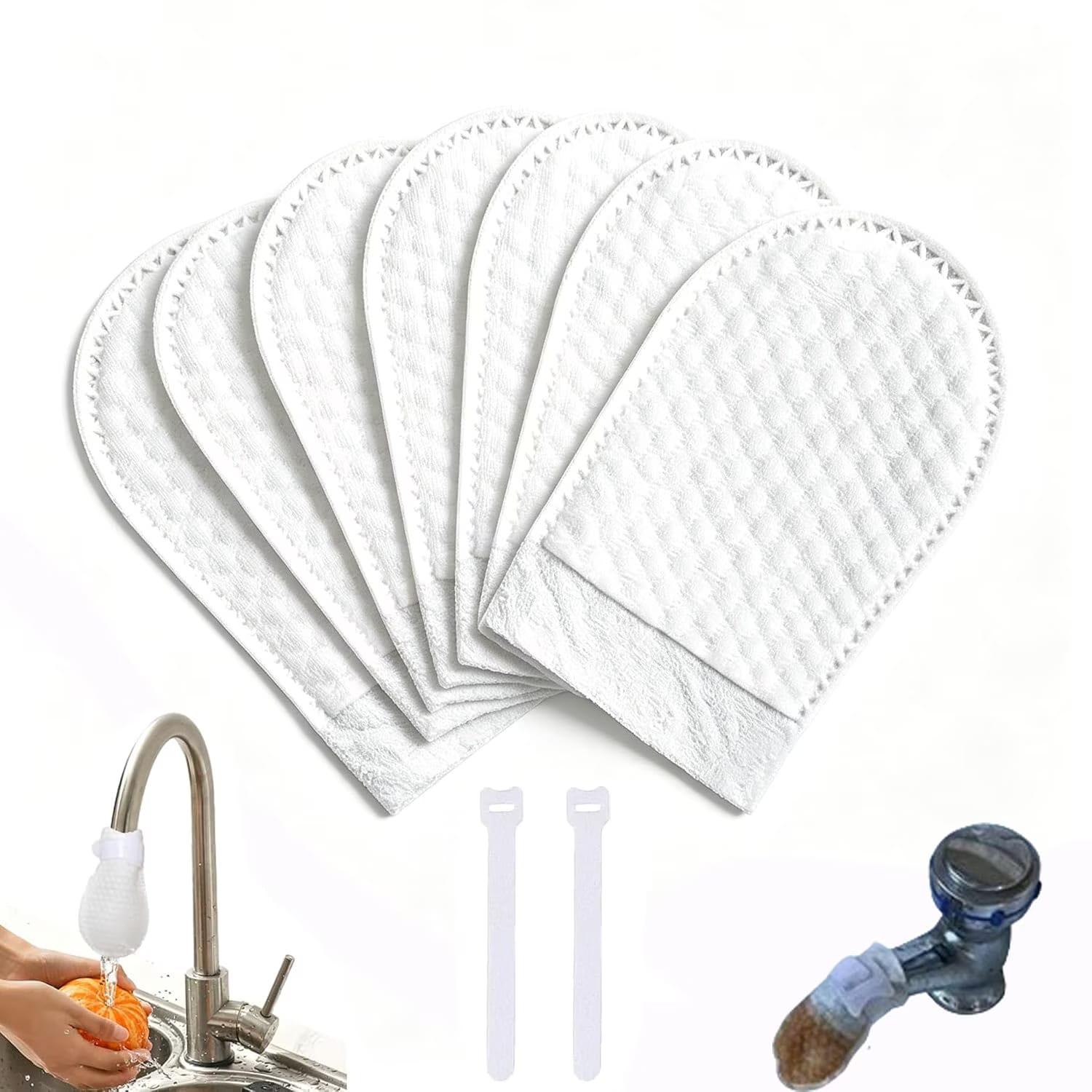 Faucet Filter Cotton- 100 pcs+ 10 Strap belts thumbnail 3