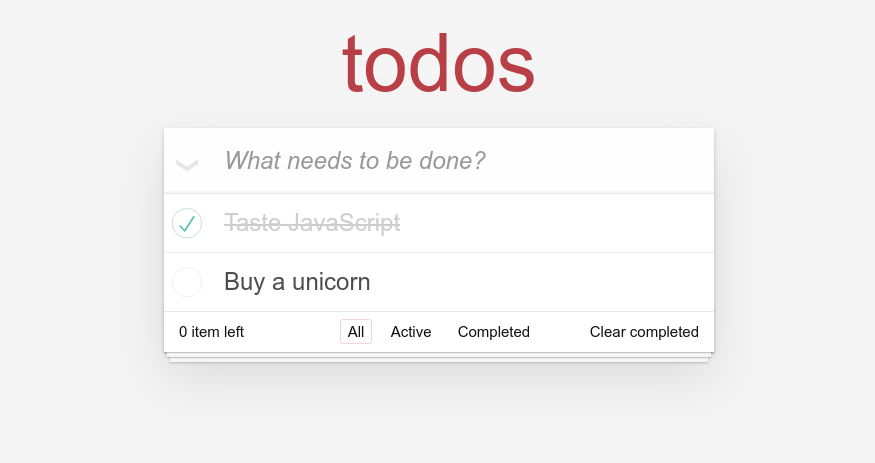 todo app static version