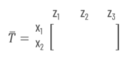 relation matrix T