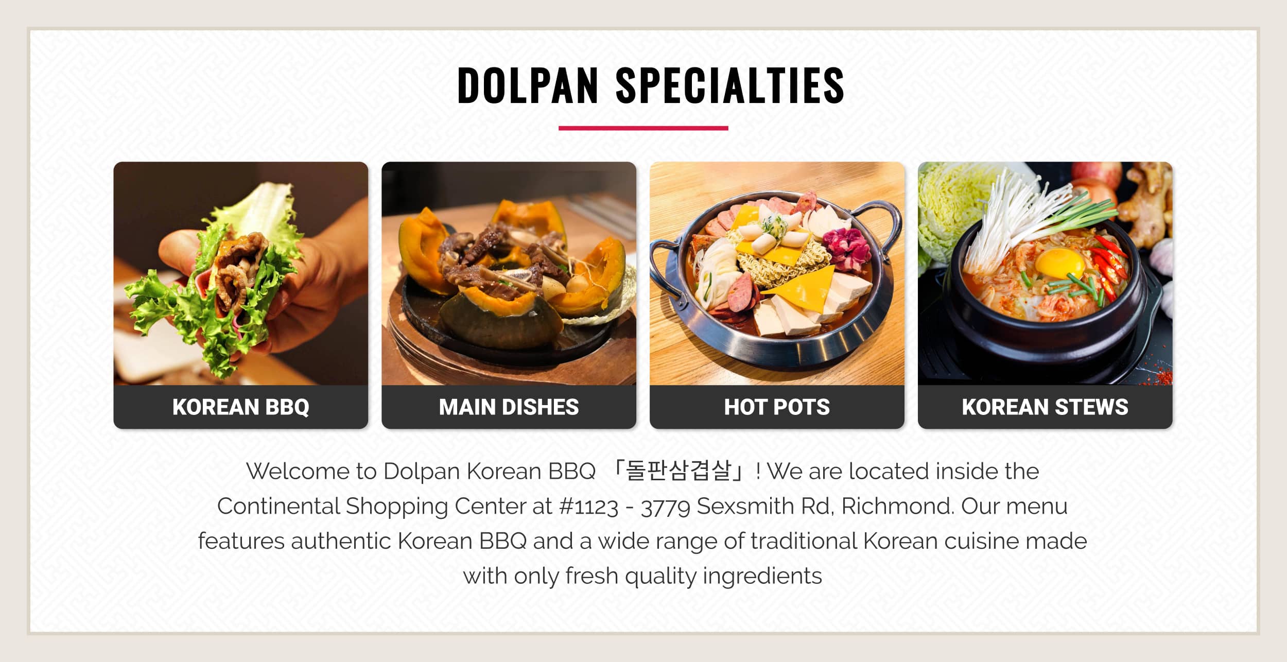 Dolpan Seoul BBQ | Authentic Korean Restaurant in Burnaby | Order Online