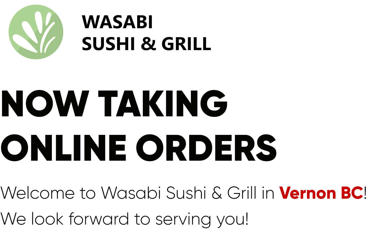 Wasabi Sushi & Grill Japanese Restaurant in Vernon BC