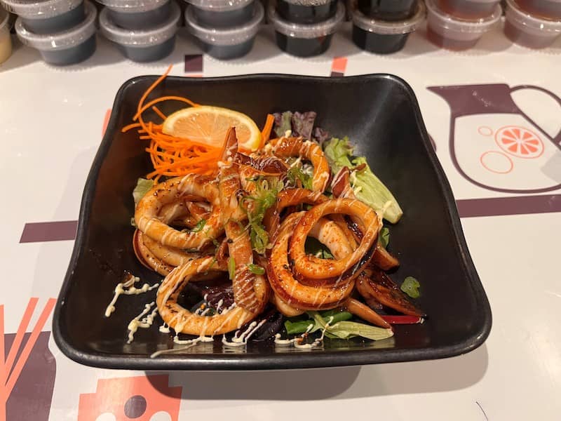 Ika maruyaki grilled squid dish