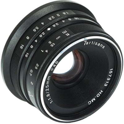 7 ARTISANS 25MM F1.8 FOR CANON EOS-M-MOUNT / APS-C BLACK