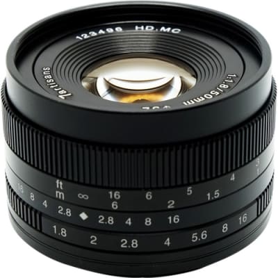 7 ARTISANS 50MM F1.8 FOR CANON EOS-M-MOUNT / APS-C BLACK