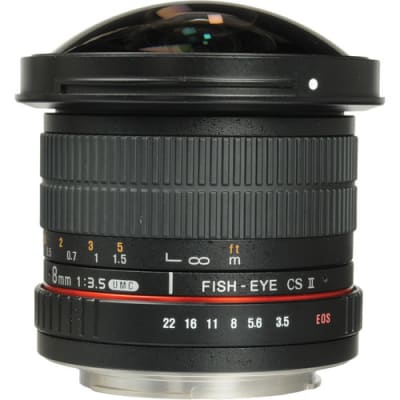 SAMYANG MF 8MM F3.5 UMC FISHEYE CS II CANON EF LENS