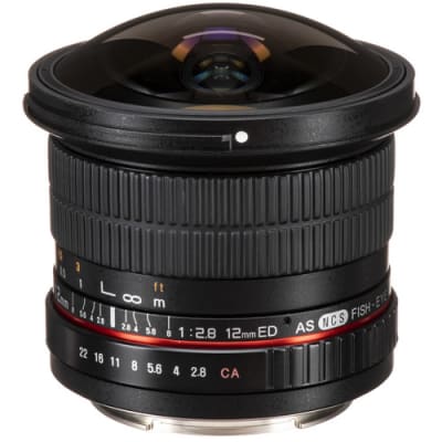 SAMYANG 12MM F/2.8 ED AS NCS FISHEYE LENS FOR CANON EF MOUNT