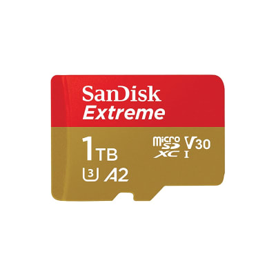 SANDISK 1TB EXTREME 160 MBPS MICRO SD CARDS FOR ACTION CAMERAS AND DRONE