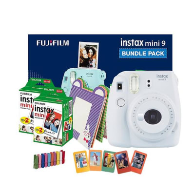 FUJIFILM INSTAX MINI 9 BUNDLE PACK SMOKY WHITE