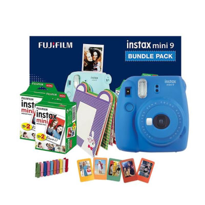 FUJIFILM INSTAX MINI 9 BUNDLE PACK COBALT BLUE