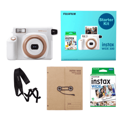 FUJIFILM INSTAX WIDE 300 STARTER KIT TOFFEE Best Price