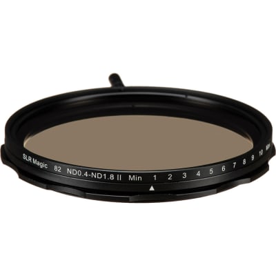 SLR MAGIC 82MM SELF-LOCKING VARIABLE NEUTRAL DENSITY 0.4 TO 1.8 FILTER (1.3 TO 6 STOPS)