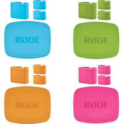 RODE COLORS COLOR-CODED CAPS AND CABLE CLIPS FOR NT-USB MINI MICROPHONES (SET OF 4)