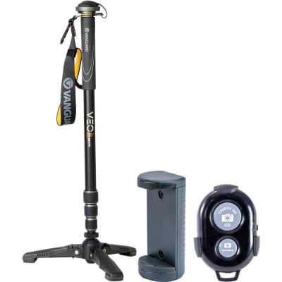 VANGUARD VEO 2S AM-234TR ALUMINUM MONOPOD WITH SMARTPHONE HOLDER & BLUETOOTH REMOTE