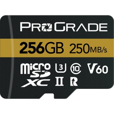 PROGRADE DIGITAL 256GB UHS-II MICROSDXC MEMORY CARD WITH SD ADAPTER