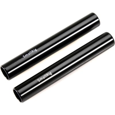 SMALLRIG 1049 15MM ALUMINUM ROD (PAIR, BLACK, 4")