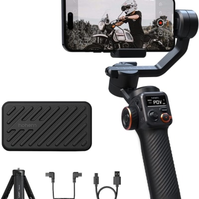 Hohem iSteady M6 Handheld Gimbal Stabilizer Kit Selfie Tripod for  Smartphone with AI Magnetic Fill Light