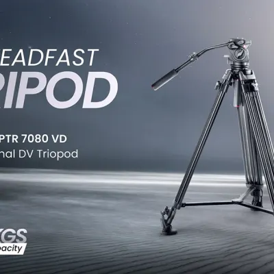 DIGITEK® (DPTR 7080 VD) PLATINUM HEAVY DUTY TRIPOD WITH PROFESSIONAL PAN HEAD WITH QUICK RELEASE PLATE MAXIMUM OPERATING HEIGHT: 1984 MM, MAX LOAD UPTO: 15 KGS
