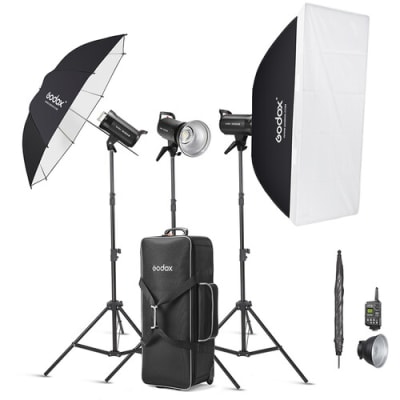 GODOX SK300II-V STUDIO FLASH MONOLIGHT (3-LIGHT KIT)