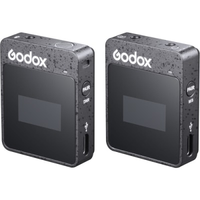 GODOX MOVELINK II M1 COMPACT WIRELESS MICROPHONE SYSTEM FOR CAMERAS & SMARTPHONES WITH 3.5MM (2.4 GHZ, BLACK)