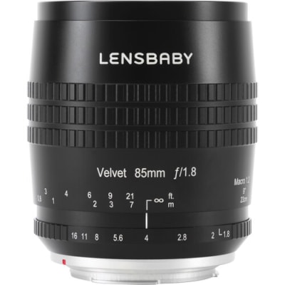 LENSBABY VELVET 85MM F/1.8 LENS FOR MICRO FOUR THIRDS (BLACK)