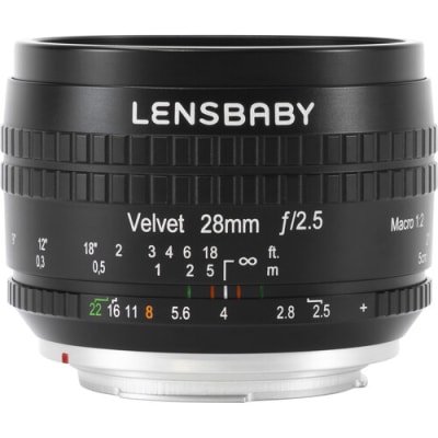 LENSBABY VELVET 28MM F/2.5 LENS FOR NIKON F (BLACK)