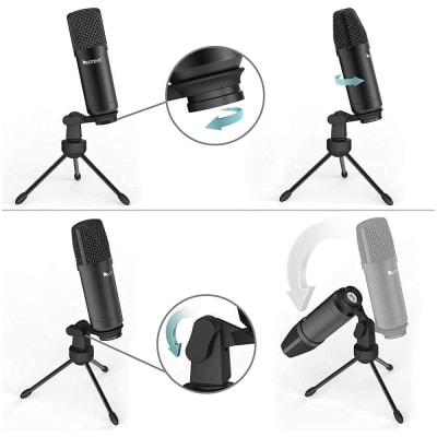 Voice Recording USB Condenser Microphone for PS4,PC,Laptop,Gaming,Streaming