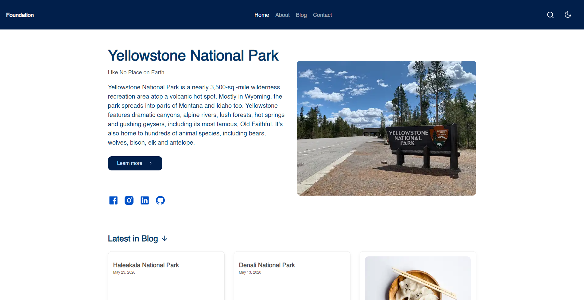 Foundation Screenshot