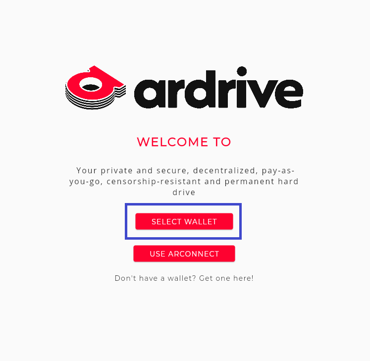 login screen