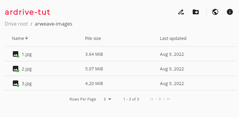 file list