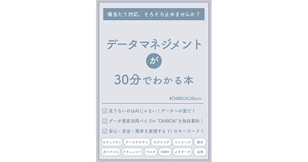 データマネジメントが30分でわかる本