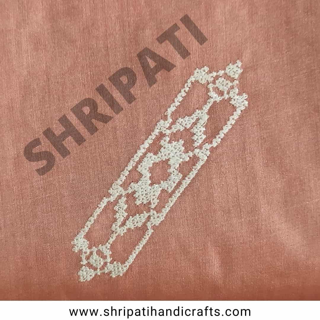 machine embroidery silk fabric