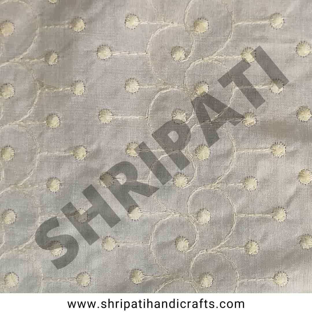 Embroidery silk fabric manufacturer India