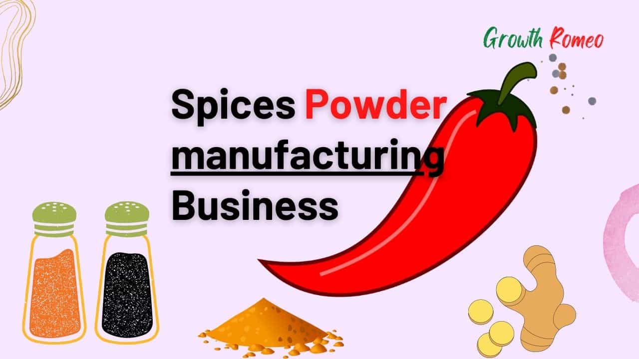 spice powder manufacturing business