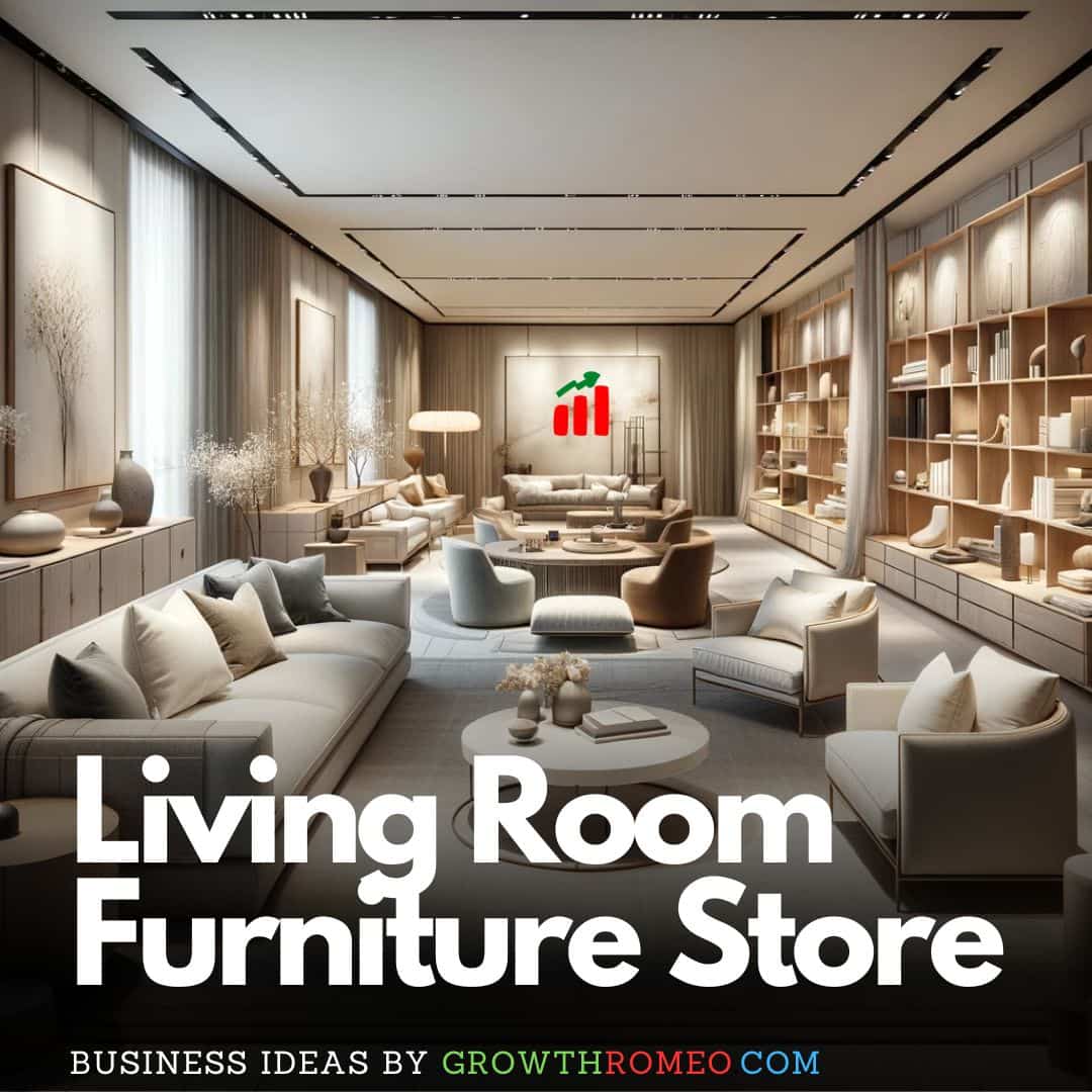 Living Room Furniture store small business ideas GrowthRomeo