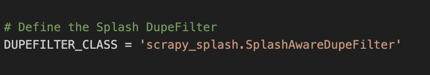 Splash DupeFilter class
