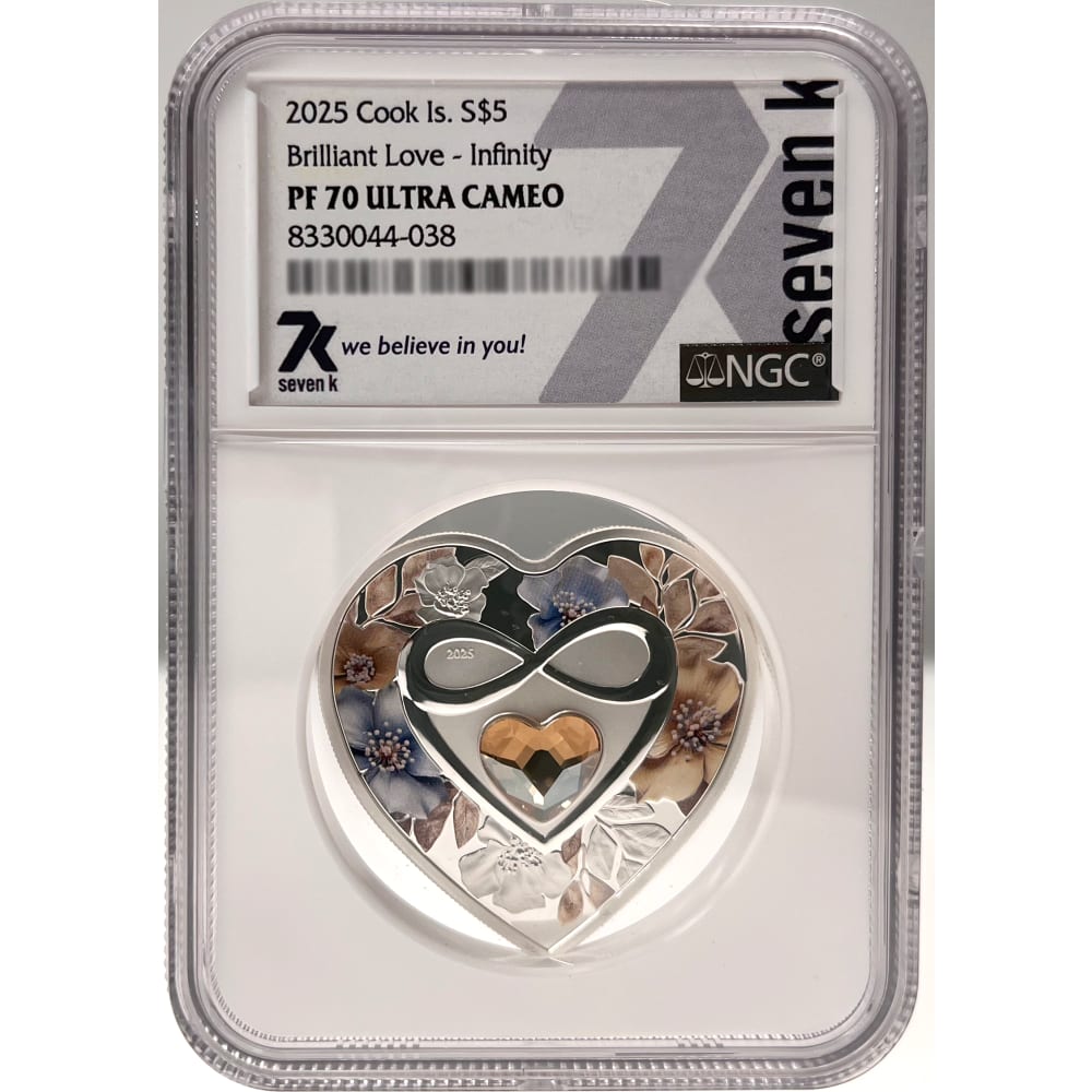 7k Metals - Brilliant Love – Infinity 20-gram silver coin 2025