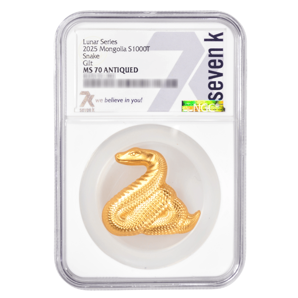 7k Metals - Lunar Collection – Nimble Gilded Snake 1-oz silver