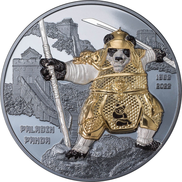 Paladin Panda 3-oz silver coin 2022