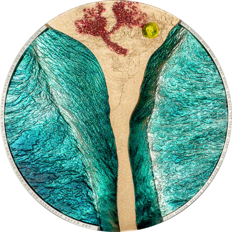 Moses Parting The Red Sea 5-oz silver coin PF70 2025